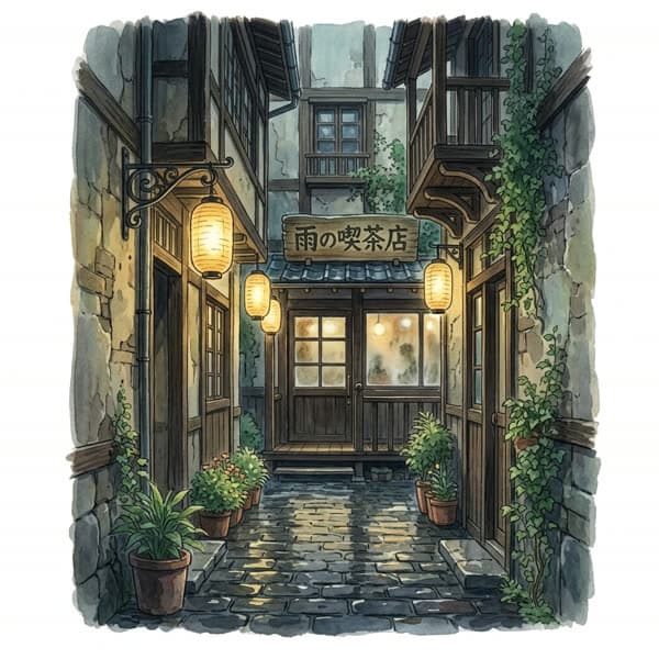 Hidden Rain Cafe Alley