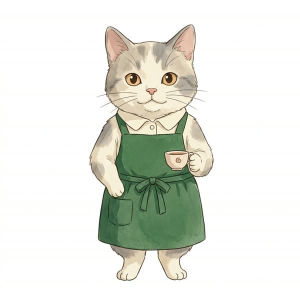 Rain Cafe Cat